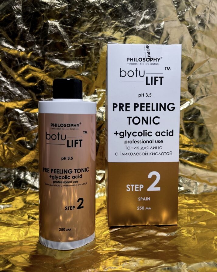 Botulift Pre Peeling Tonic with argireline + glycolic acid professional use / Тонік для обличчя з гліколевою кислотою - фото 2