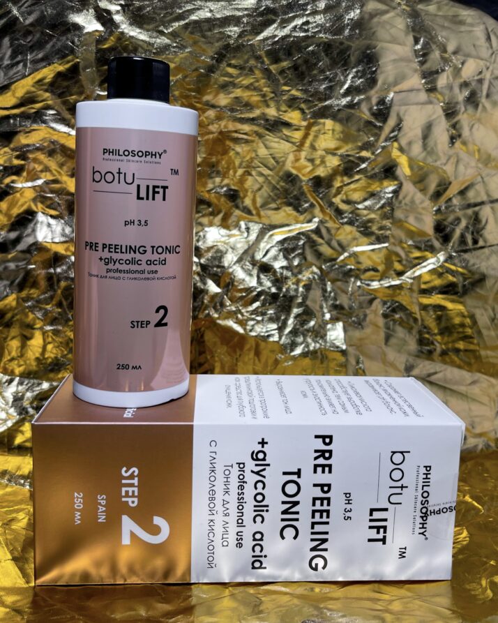 Botulift Pre Peeling Tonic with argireline + glycolic acid professional use / Тонік для обличчя з гліколевою кислотою - фото 2